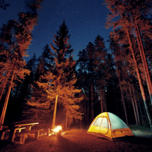 camping in banff