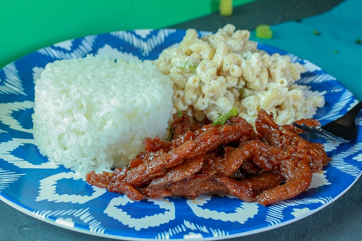 vegan hawaiian teriyaki chicken