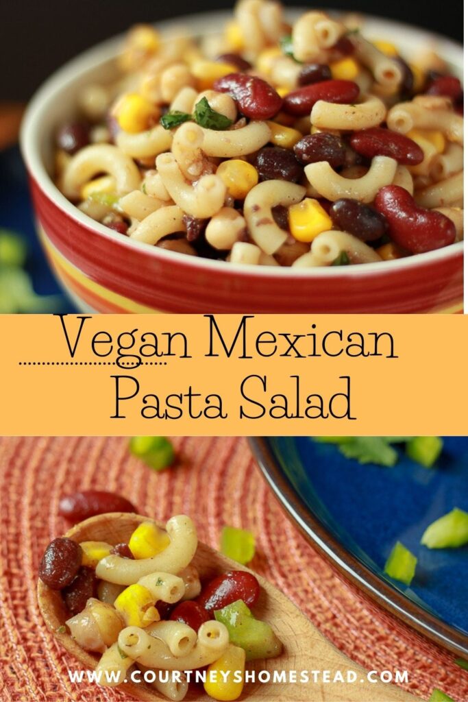 Vegan Mexican pasta salad