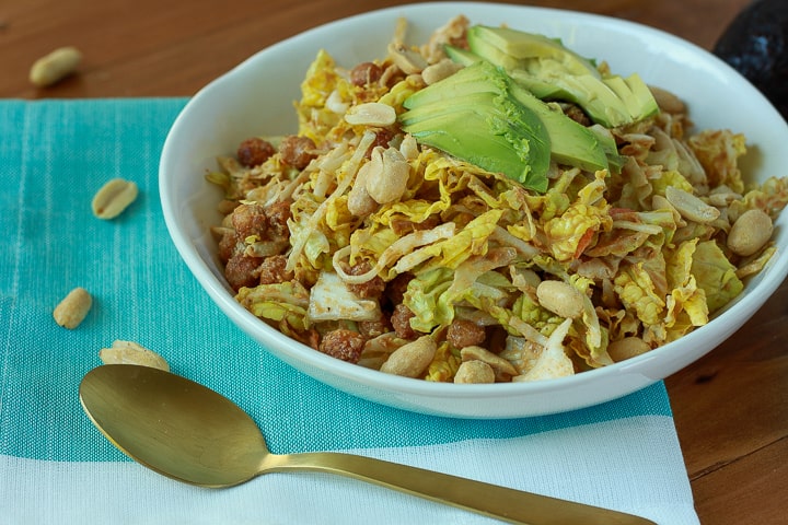 vegan thai avocado salad