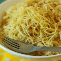 Lemon Garlic Spagetti