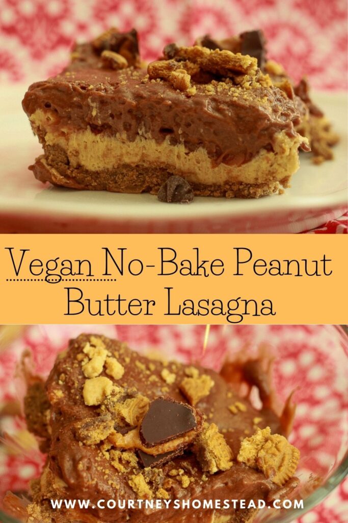 Vegan No-Bake Peanut Butter Lasagna
