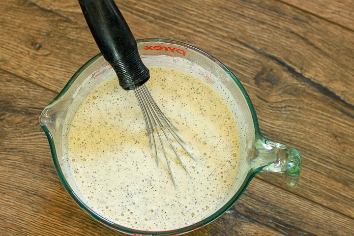 vegan poppy seed pancake batter