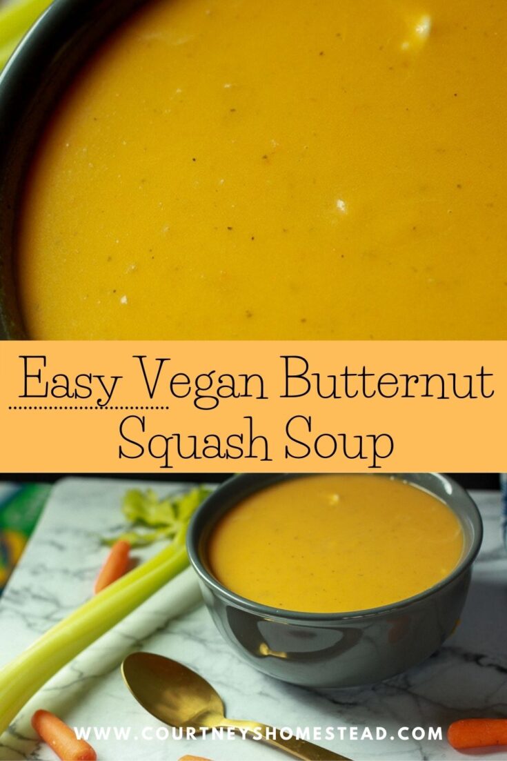 Easy Vegan Butternut Squash Soup (3 ways) - Courtney's Homestead