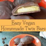 easy vegan homemade twix bars