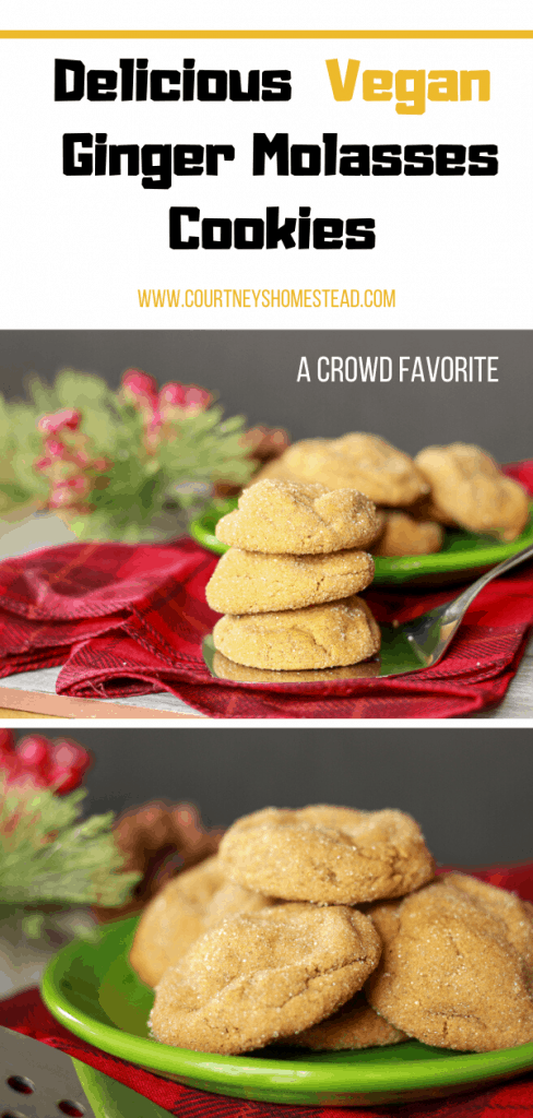 Delicious Vegan Ginger Molasses Cookies