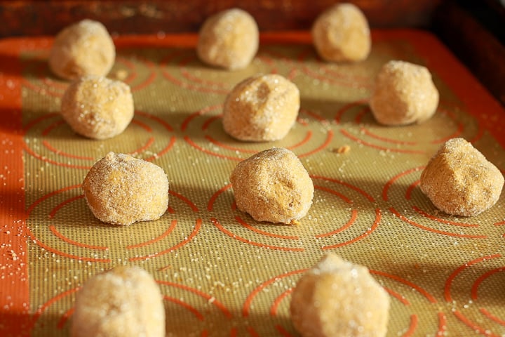 vegan ginger cookie dough balls