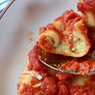 Vegan Ricotta stuffed shells