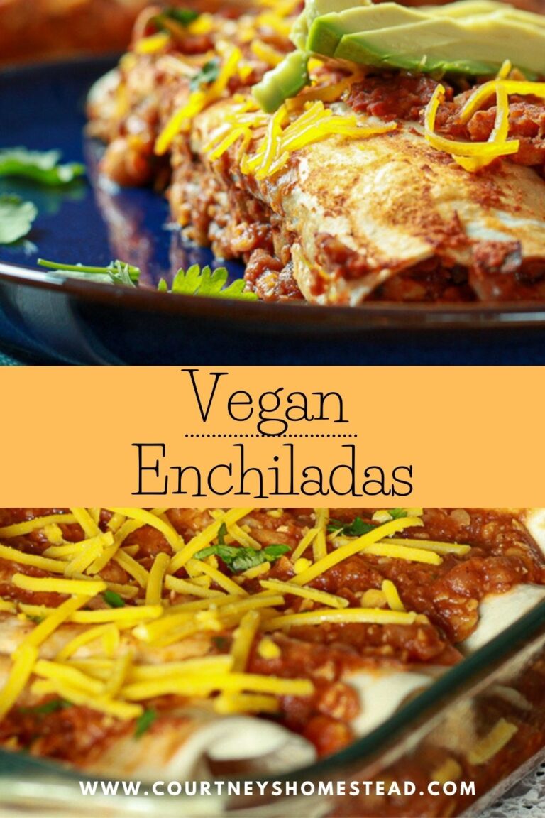 Tasty Vegan Enchiladas Courtney's Homestead