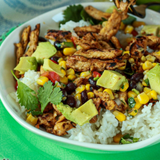 Delicious vegan taco bowls