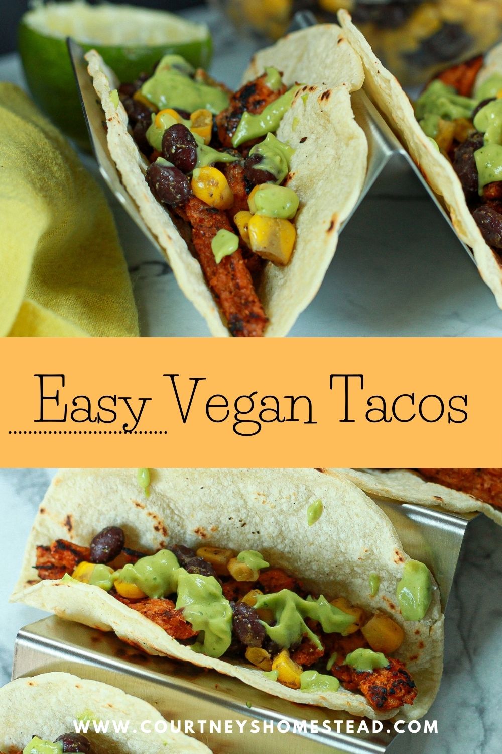 Easy Vegan Tacos - Courtney's Homestead