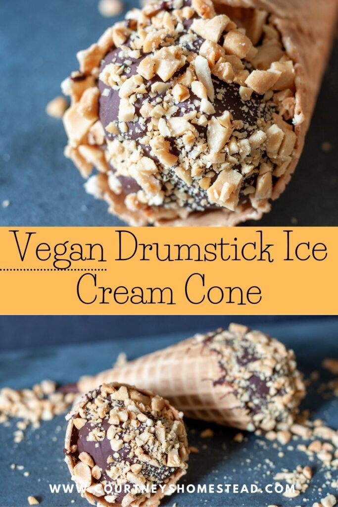 vegan drumstick ice cream cone