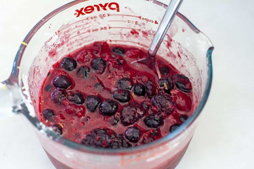 vegan berry mixture