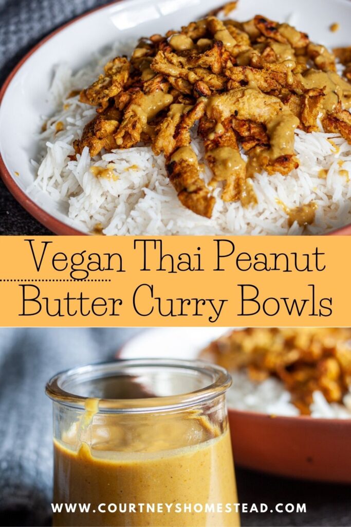 Vegan Thai Peanut Butter Curry Bowls