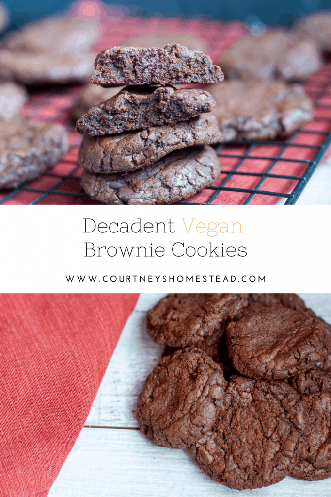 decadent vegan brownie cookies
