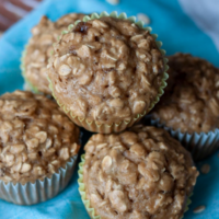 Easy Vegan Oatmeal Muffins