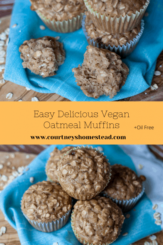 Easy Vegan Oatmeal Muffins