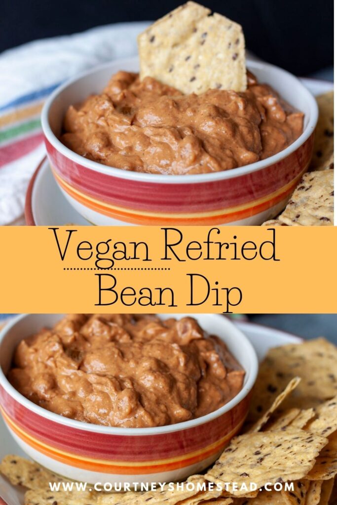 vegan refried bean dip