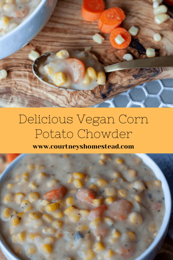 Delicious Vegan Corn Potato Chowder