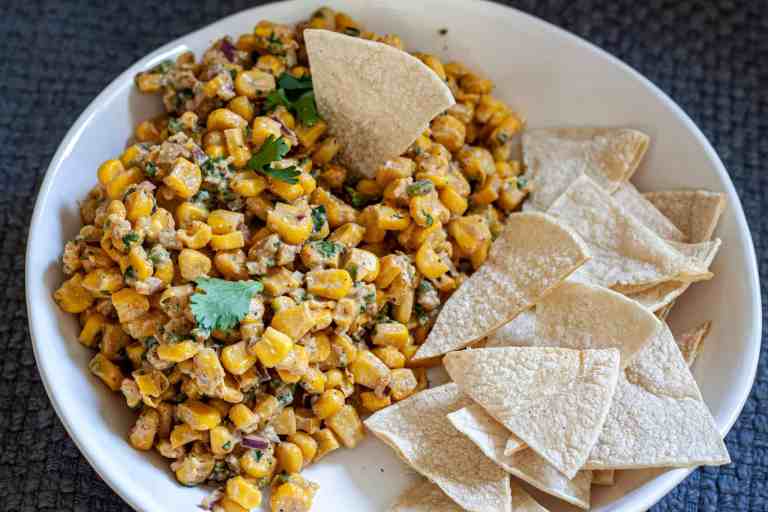 vegan elote dip