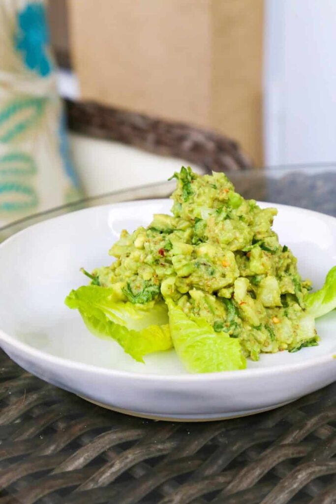 vegan lemon guacamole