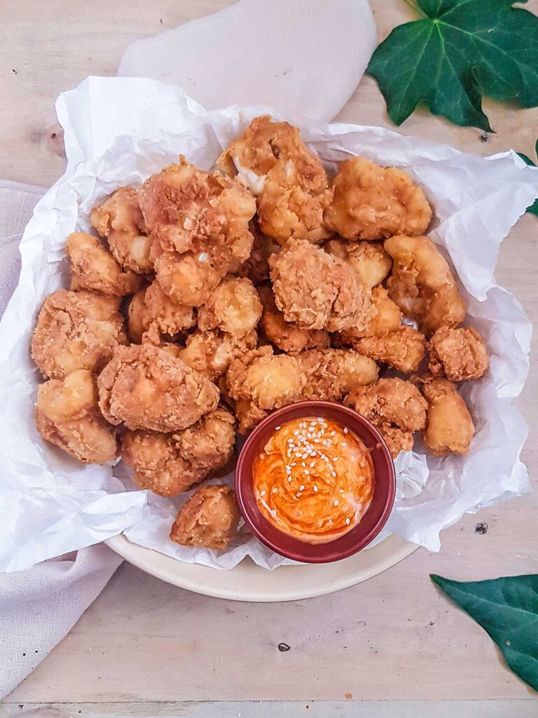 vegan fried cauliflower