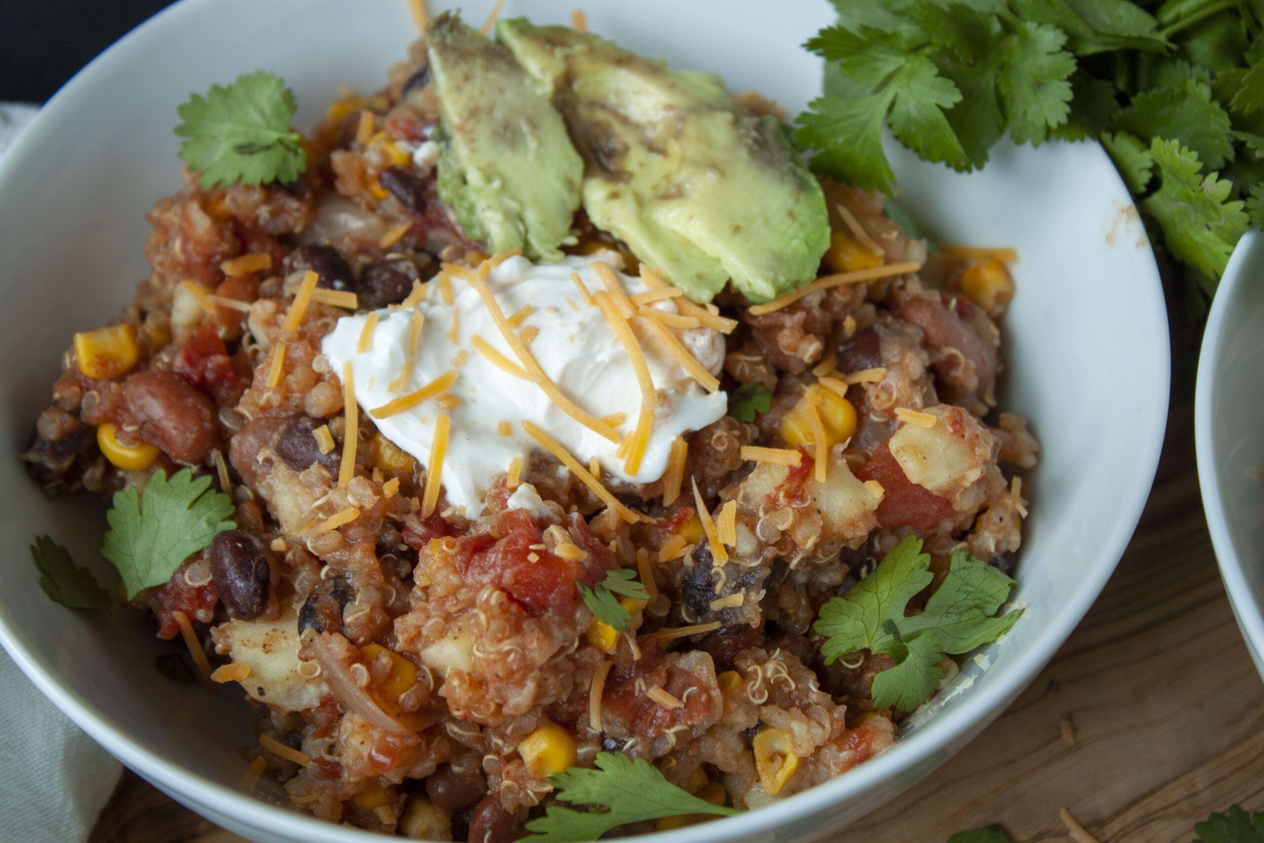 vegan quinoa sweet potato chili