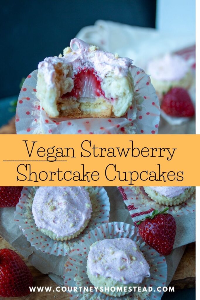Vegan Strawberry Shortcake Cupcakes