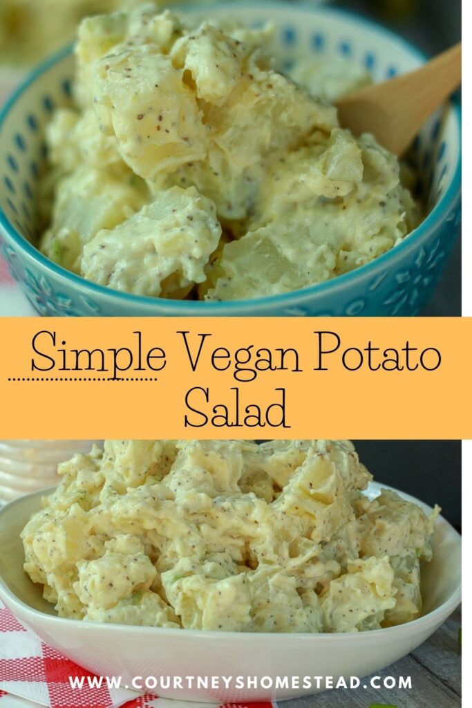 Simple classic vegan potato salad