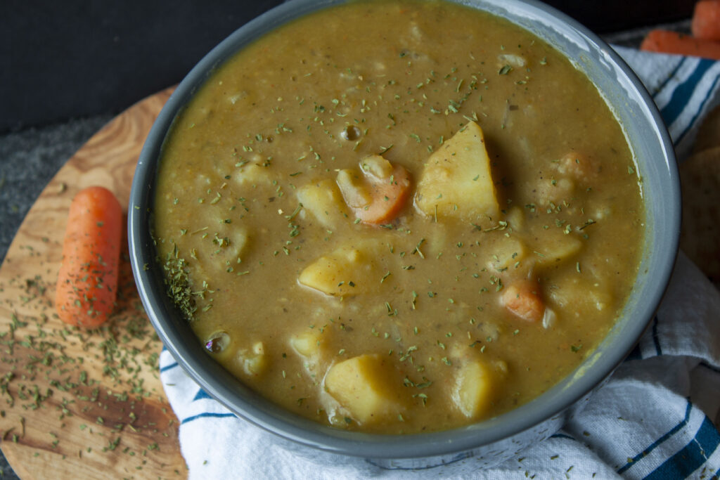 vegan split pea soup 
