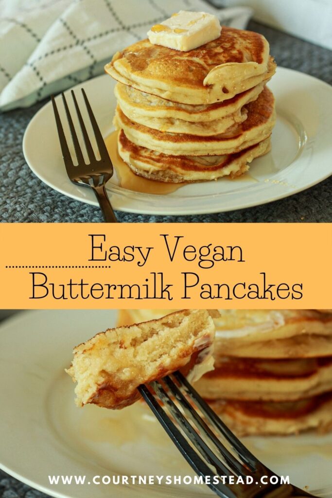 Easy Vegan buttermilk pancakes