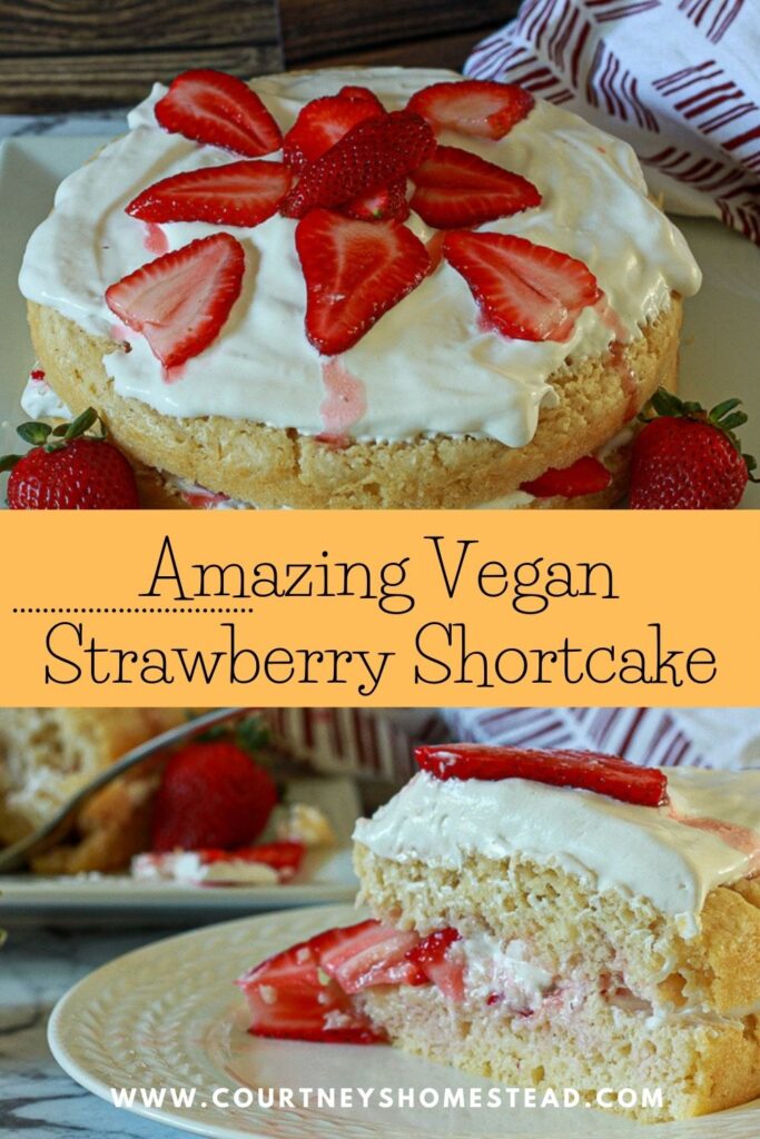 Amazing Vegan strawberry shortcake