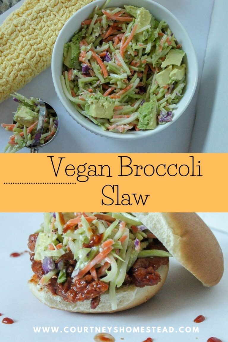 Vegan Broccoli Slaw Courtney's Homestead