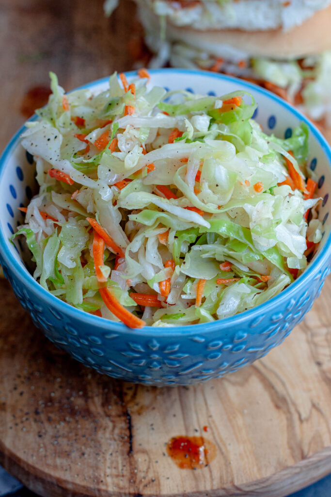 vegan coleslaw with oil and not mayo