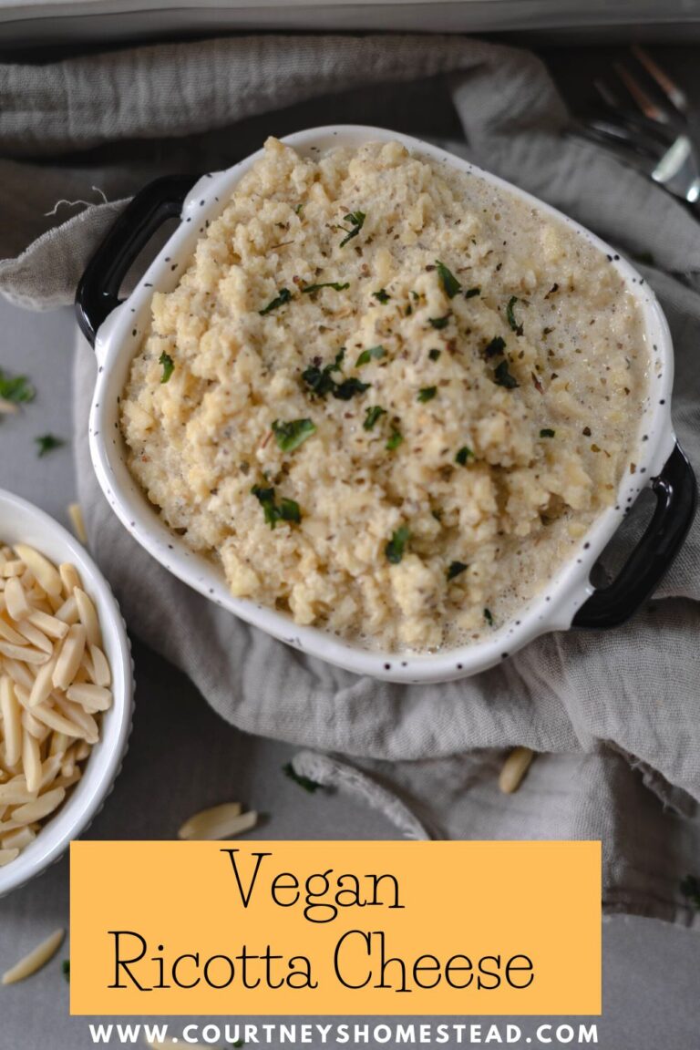 Simple Vegan Ricotta Cheese Substitute Courtney's Homestead