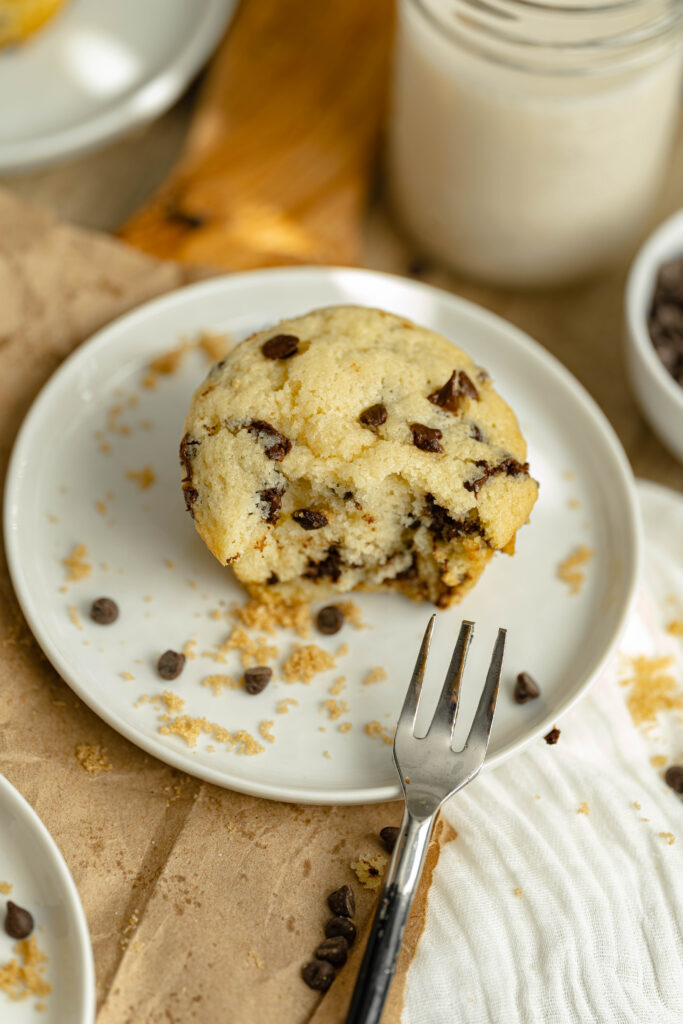 vegan chocolate chip muffins