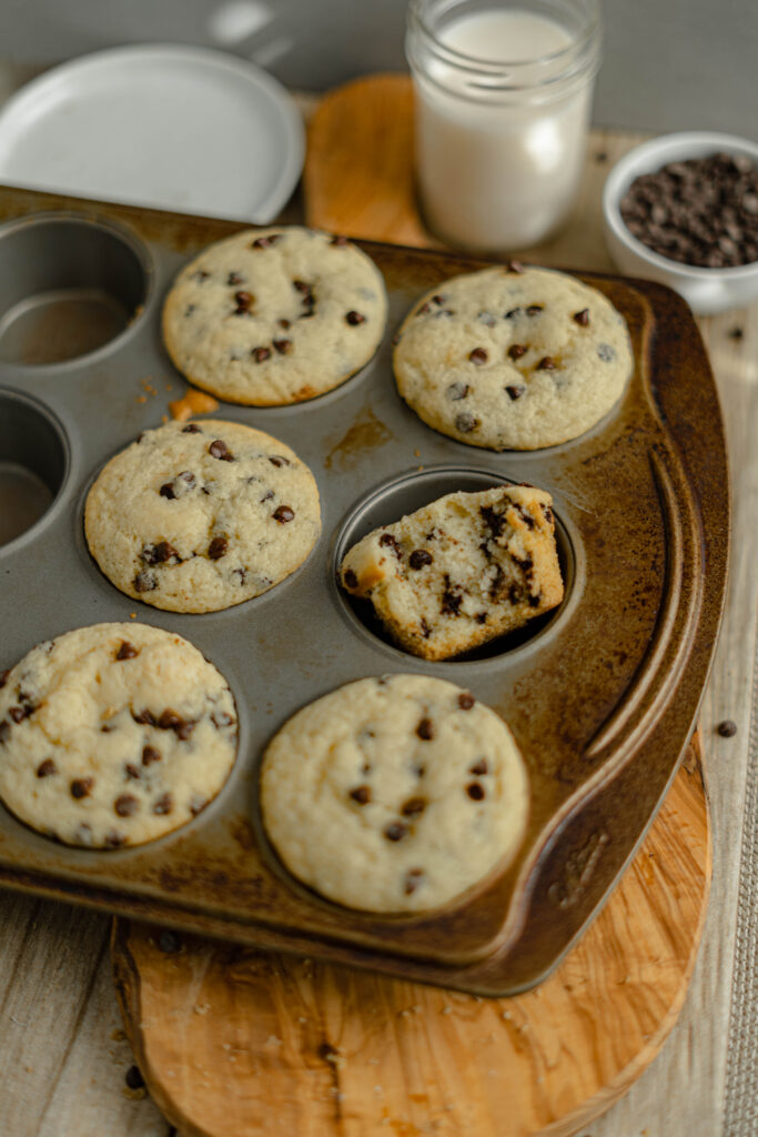 vegan muffins in a tin