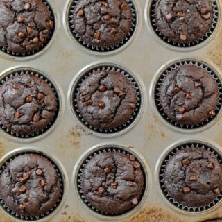 vegan chocolate muffins