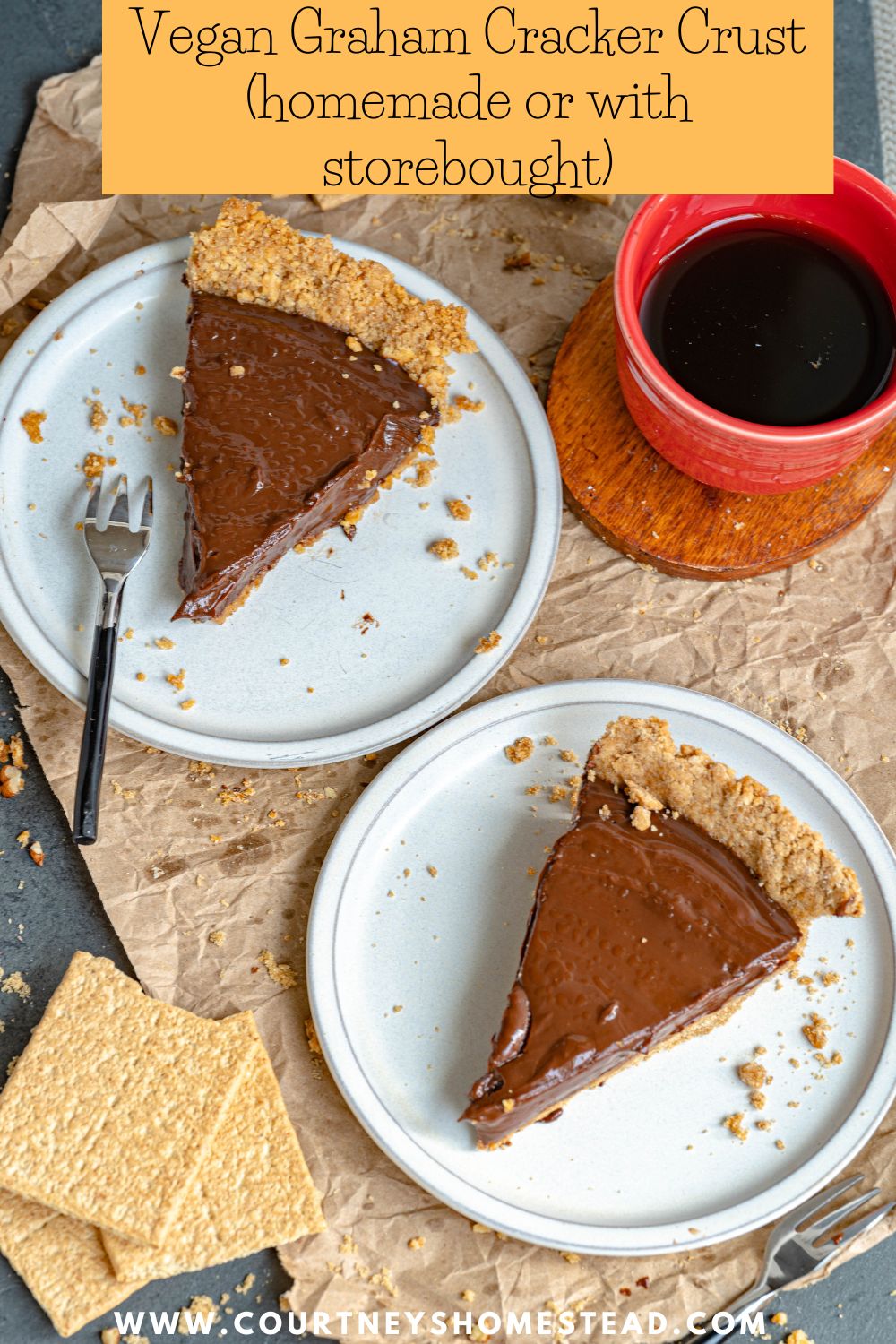 Vegan Graham Cracker Crust (2 ways) Courtney's Homestead