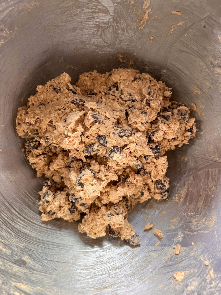 vegan oatmeal raisin cookie dough