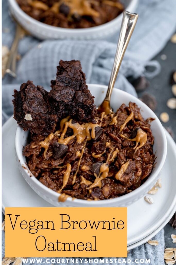 vegan brownie oatmeal