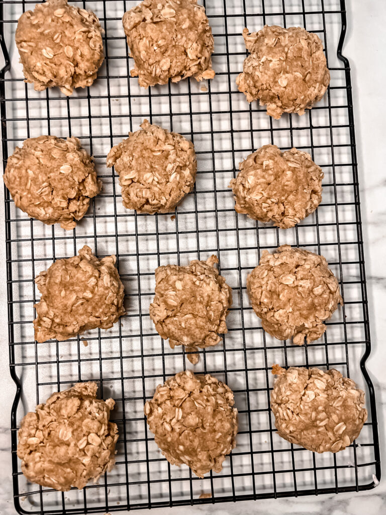 vegan oatmeal cookies baked