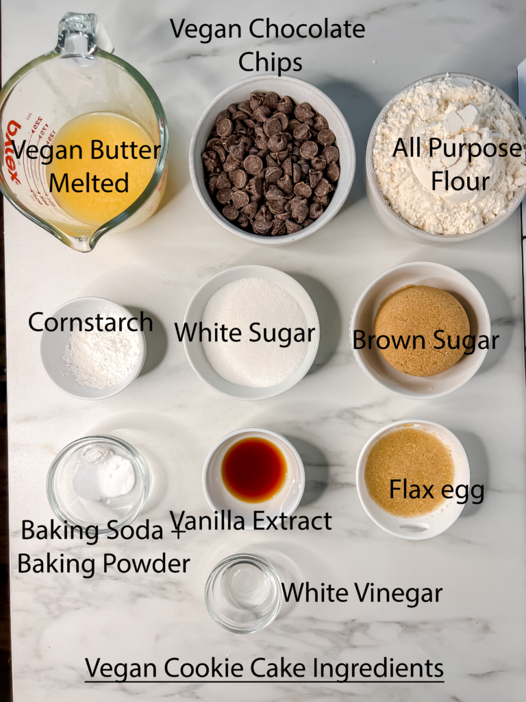 vegan cookie cake ingredients
