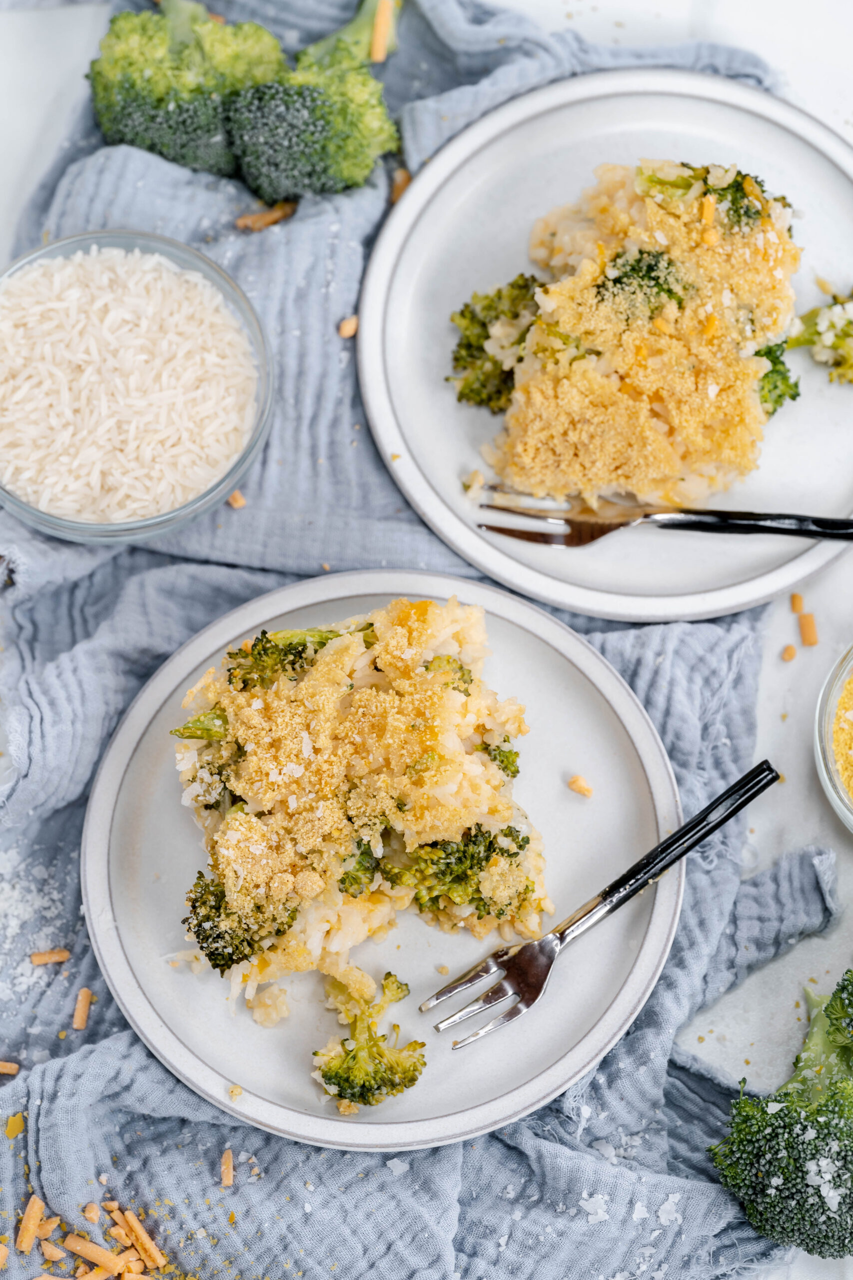 Vegan Broccoli and Rice Casserole - Courtney's Homestead